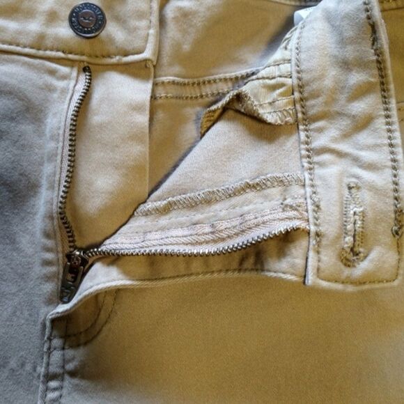 Hollister Med Rise Super Skinny Jeans Cream Stretch Denim Size 5 (27) Short - Picture 5 of 7